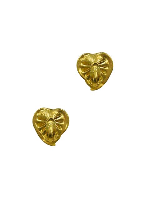 clip earring yves saint laurent heart|Yves Saint Laurent Heart Clip.